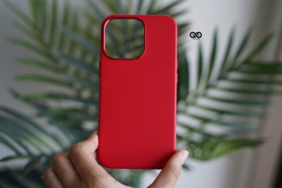 Vegan Leather Case for iPhone 13 Pro (Metal Buttons)