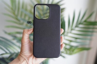 Vegan Leather Case for iPhone 13 Pro (Metal Buttons)