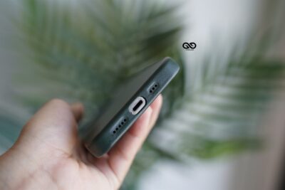 Vegan Leather Case for iPhone 13 Pro (Metal Buttons)