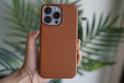 Vegan Leather Case for iPhone 13 Pro (Metal Buttons)