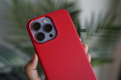 Vegan Leather Case for iPhone 13 Pro (Metal Buttons)