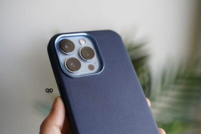 Vegan Leather Case for iPhone 13 Pro (Metal Buttons)