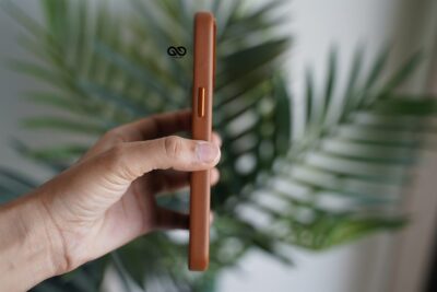 Vegan Leather Case for iPhone 13 Pro (Metal Buttons)