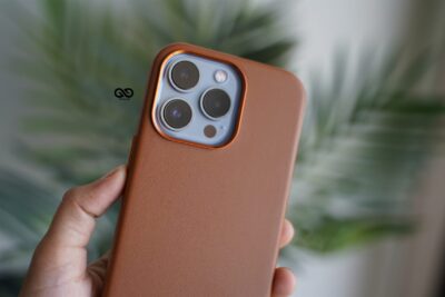 Vegan Leather Case for iPhone 13 Pro (Metal Buttons)