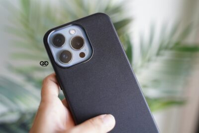 Vegan Leather Case for iPhone 13 Pro (Metal Buttons)