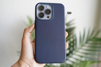 Vegan Leather Case for iPhone 13 Pro (Metal Buttons)