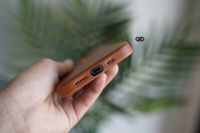 Vegan Leather Case for iPhone 13 Pro (Metal Buttons)