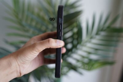 Vegan Leather Case for iPhone 13 Pro (Metal Buttons)