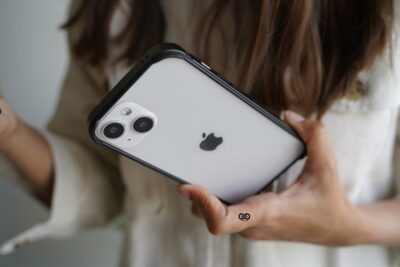 Black Fiber Bumper for iPhone 13 Mini (Bumper, not a Case)