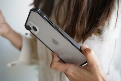 Black Fiber Bumper for iPhone 13 Mini (Bumper, not a Case)