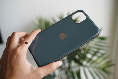 Bluish Grey Soft Glass Finish case for iPhone 11 10 Bluish Grey Soft Glass Finish case for iPhone 11