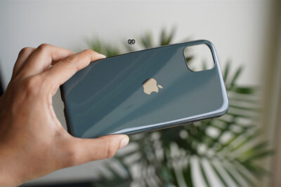 Bluish Grey Soft Glass Finish case for iPhone 11 12 Bluish Grey Soft Glass Finish case for iPhone 11
