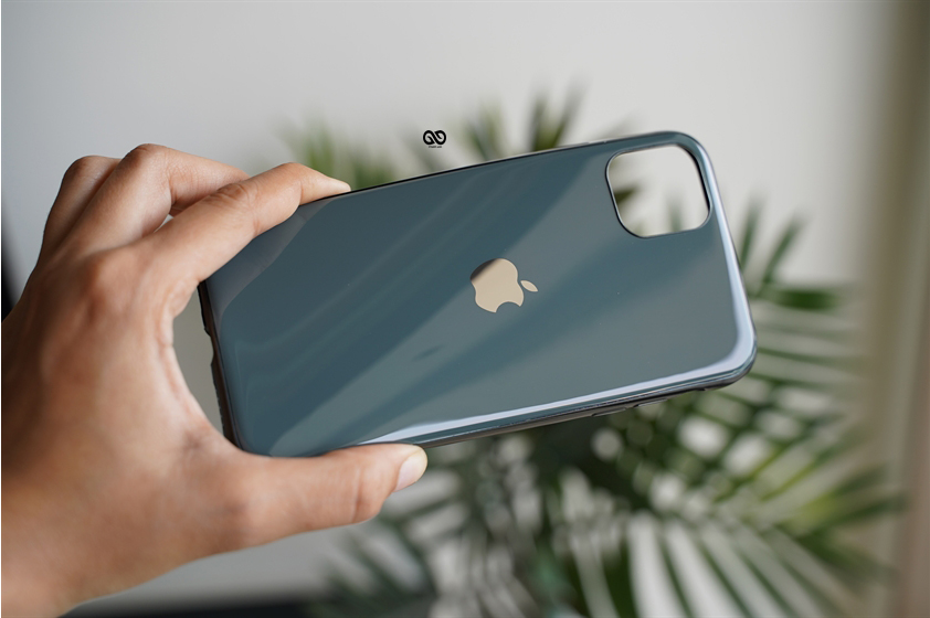 Bluish Grey Soft Glass Finish case for iPhone 11 4 Bluish Grey Soft Glass Finish case for iPhone 11 - Image 4