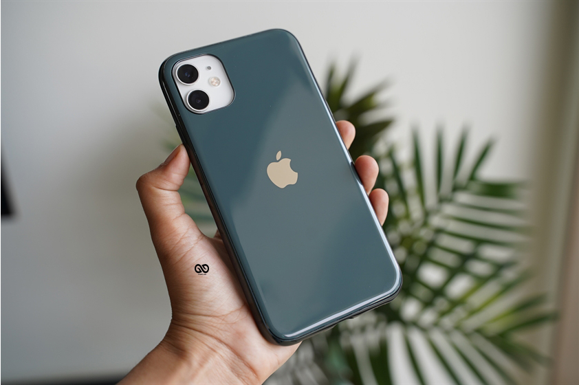 Bluish Grey Soft Glass Finish case for iPhone 11 7 Bluish Grey Soft Glass Finish case for iPhone 11 - Image 7