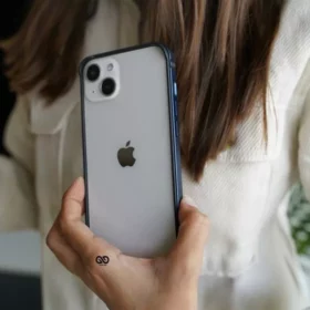 Lapis Blue Fiber Bumper for iPhone 13 (Bumper, not a Case)