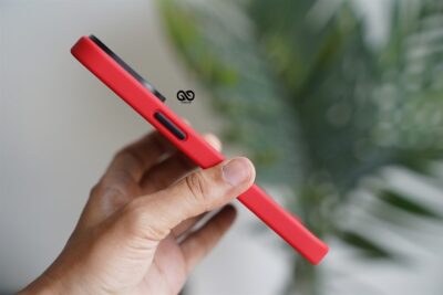 Red Drop Proof Transparent Sleek Case For iPhone 13 Pro Max