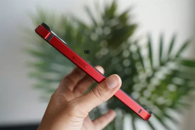 Red Fiber Bumper for iPhone 13 (Bumper, not a Case)