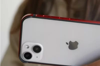 Red Fiber Bumper for iPhone 13 (Bumper, not a Case)
