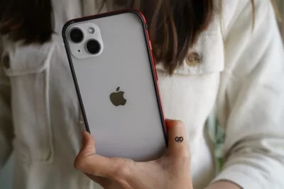 Red Fiber Bumper for iPhone 13 (Bumper, not a Case)