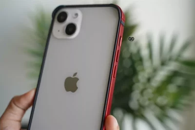 Red Fiber Bumper for iPhone 13 (Bumper, not a Case)