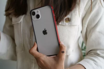 Red Fiber Bumper for iPhone 13 (Bumper, not a Case)