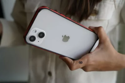 Red Fiber Bumper for iPhone 13 (Bumper, not a Case)