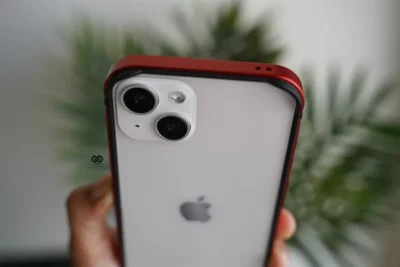 Red Fiber Bumper for iPhone 13 (Bumper, not a Case)