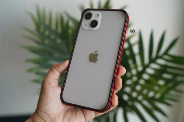 Red Fiber Bumper for iPhone 13 (Bumper, not a Case)