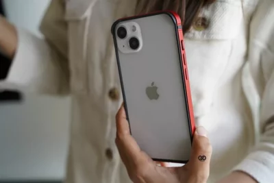 Red Fiber Bumper for iPhone 13 (Bumper, not a Case)