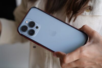 Red Fiber Bumper for iPhone 13 Pro (Bumper, not a Case)