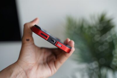 Red Fiber Bumper for iPhone 13 Pro (Bumper, not a Case)