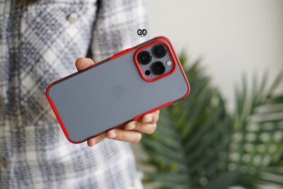 Red Slim Armor Matte Case for iPhone 13 Pro
