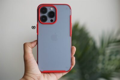 Red Slim Armor Matte Case for iPhone 13 Pro
