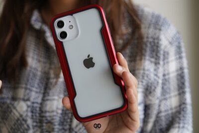 Red Tactical Defense case for iPhone 12