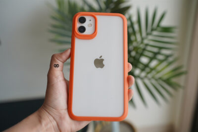 Rugged Border Clear Case For iPhone 11