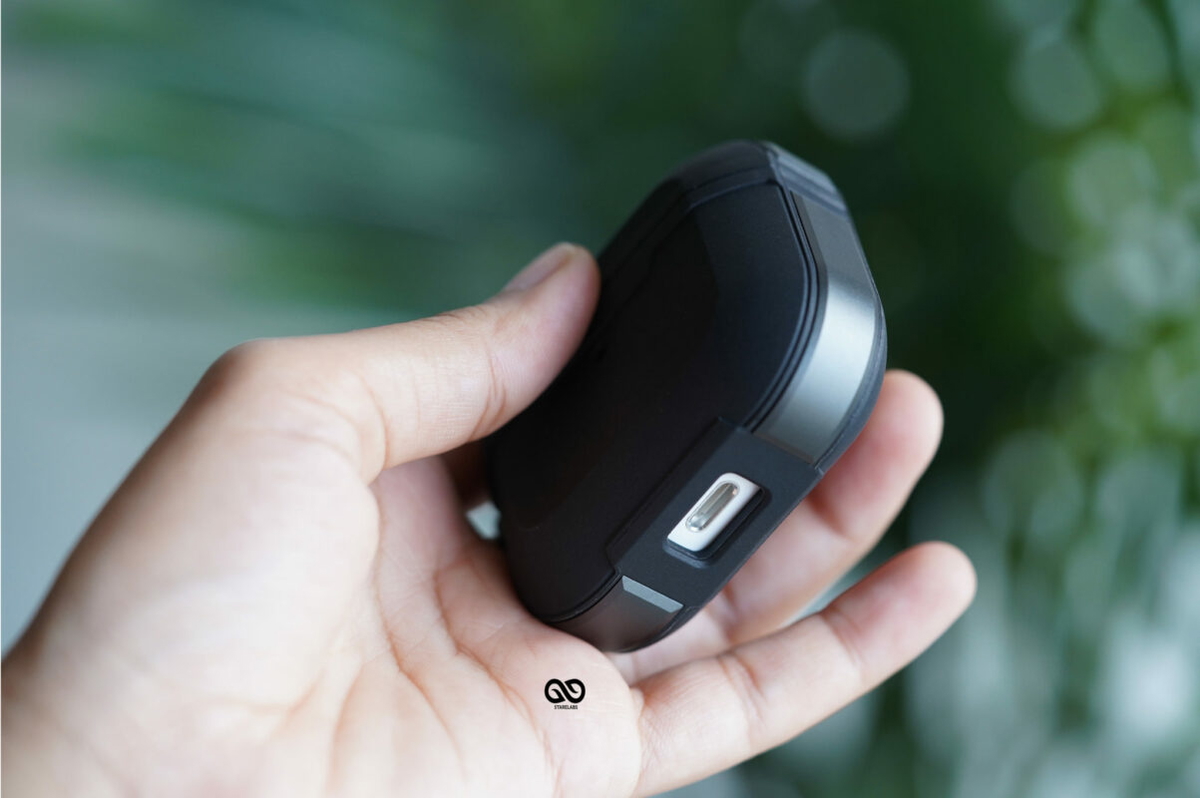 Black Space Grey Rugged Airpods case for Airpods Pro