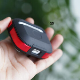 Black Red Rugged airpod case for Airpods 3