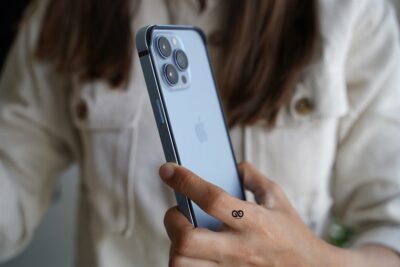 Sierra Blue Fiber Bumper for iPhone 13 Pro (Bumper, not a Case)