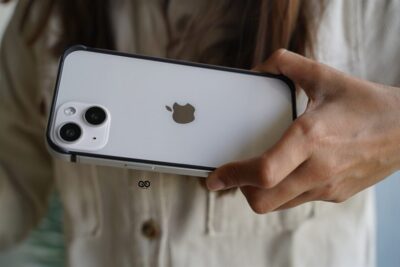 Silver Fiber Bumper for iPhone 14 (Bumper, not a Case)