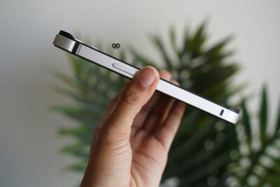 Silver Fiber Bumper for iPhone 14 (Bumper, not a Case)