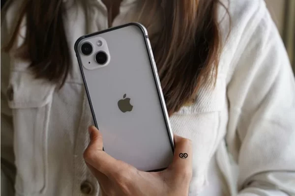 Silver Fiber Bumper for iPhone 13 Mini (Bumper, not a Case)