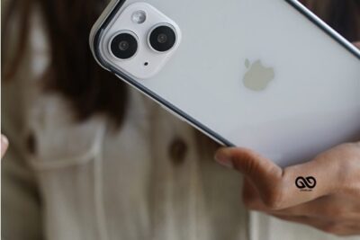 Silver Fiber Bumper for iPhone 14 (Bumper, not a Case)