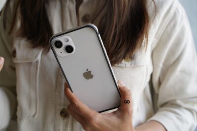 Silver Fiber Bumper for iPhone 14 (Bumper, not a Case)