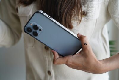 Silver Fiber Bumper for iPhone 13 Pro (Bumper, not a Case)