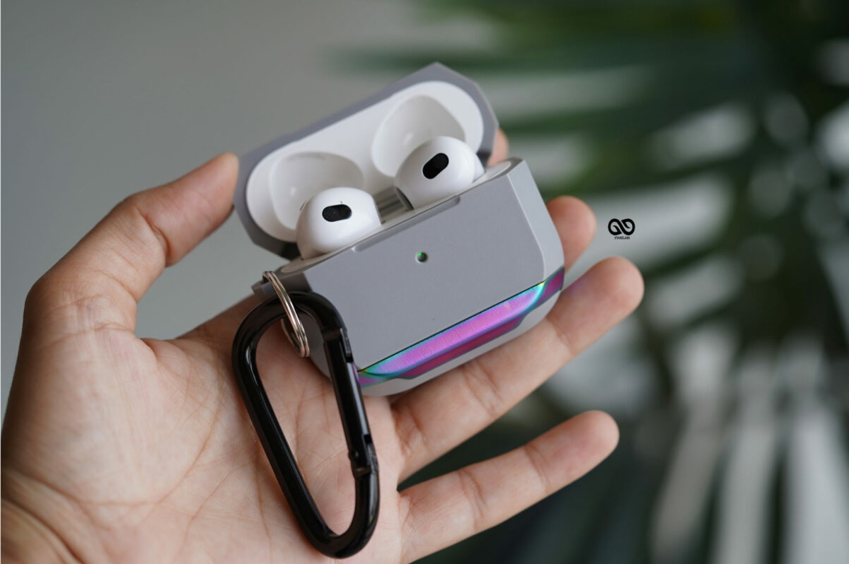 Rainbow Grey Shockproof airpods case for Airpods 3 (Old)