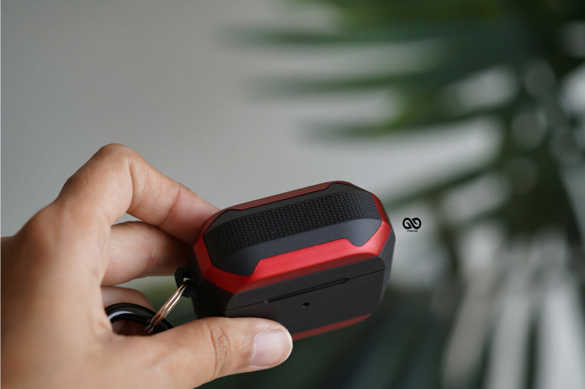 Red Black Shockproof airpods case for Airpods 3 (Old)