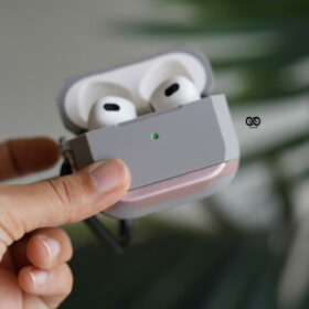 Rose Gold Grey Shockproof airpods case for Airpods 3