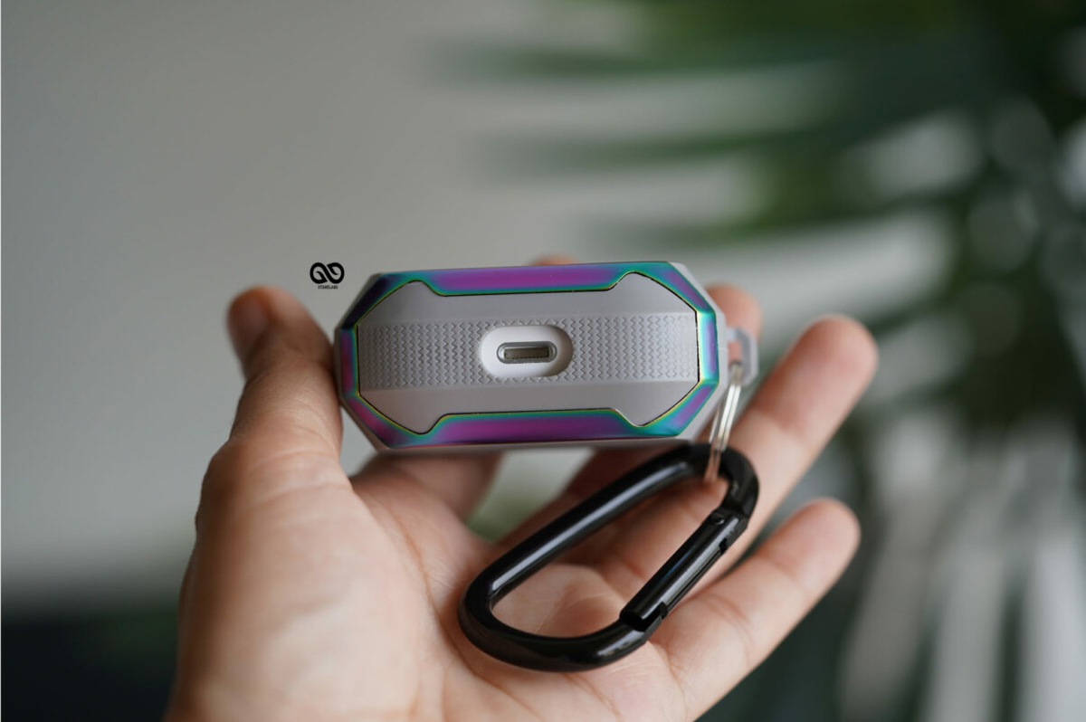 Rainbow Grey Shockproof airpods case for Airpods 3 (Old)