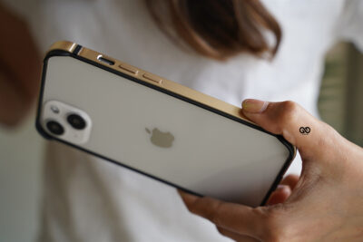 Copper Gold Fiber Bumper for iPhone 13 (Bumper, not a Case) 17 Copper Gold Fiber Bumper for iPhone 13 (Bumper, not a Case)