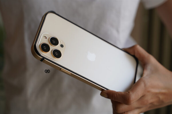 Copper Gold Fiber Bumper for iPhone 13 Pro (Bumper, not a Case)